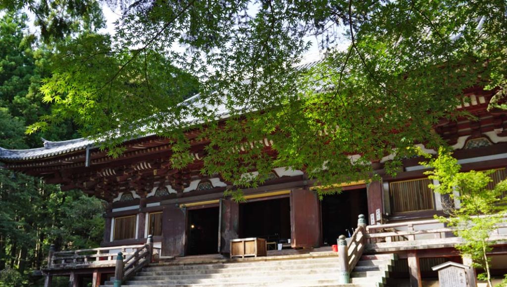 神護寺 金堂と青紅葉