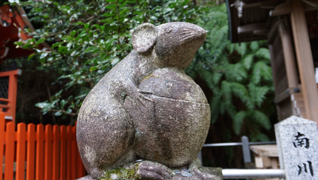 大豊神社 大国社 狛ネズミ