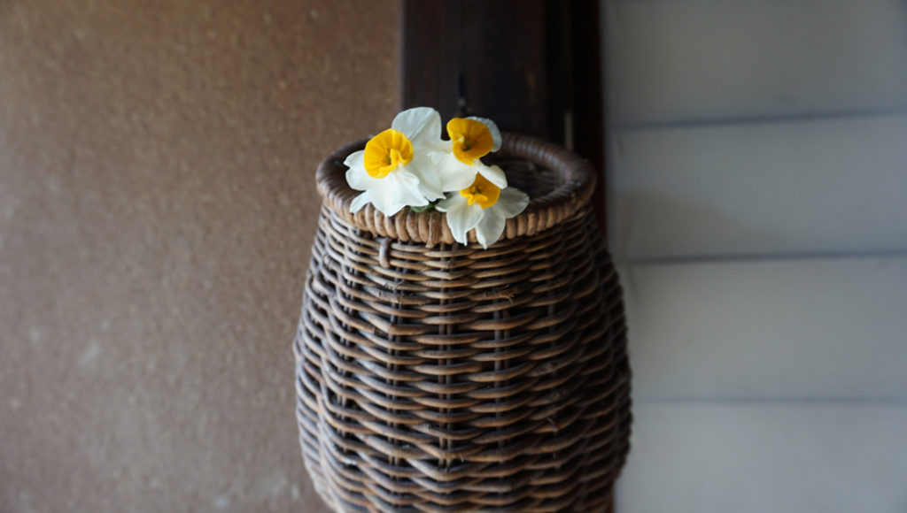 落柿舎 生け花